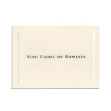 Regele Carol al II-lea, carte de vizită