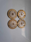 FRANTA LOT patru monede TRIMETALICE, Europa