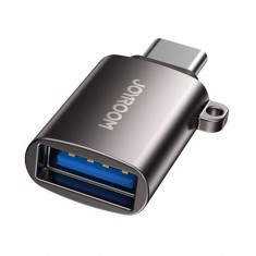 Adaptor USB la Type-C OTG JoyRoom, portabil S-H151, Negru foto