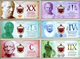 !!! ROMAN EMPIRE TREASURY - FANTASY NOTES - LOT COMPLET (6 BUCATI) 2018 - UNC