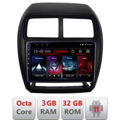Navigatie Mitsubishi ASX 2017-2021 model facelift Android radio gps internet Octa Core 3+32 Kit-026-facelift+EDT-E509 LENOVO LITE CarStore Technology foto