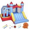 AIYAPLAY Castel gonflabil 5 &icirc;n 1 cu ventilator, parc acvatic gonflabil, tobogane, trambulină, multicolor | Aosom Romania
