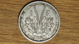 Africa occidentala franceza - moneda coloniala bianuala - 1 franc 1948 - raruta!