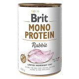 Conservă Brit Mono Protein Rabbit, 400 g