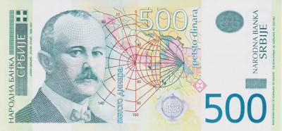 Bancnota Serbia 500 Dinari 2012 - P59b UNC foto