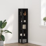 VidaXL Dulap de colț Stejar negru 33x33x164,5 cm Lemn prelucrat