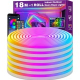 Cumpara ieftin Banda LED Neon LETIANPAI 18m RGB, Control App si Telecomanda, Sincronizare Muzica, Waterproof IP65