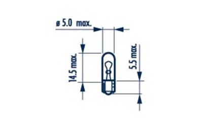 Bec Pozitie 12V W1.2W Set 10 Buc Narva 45136 17037 foto