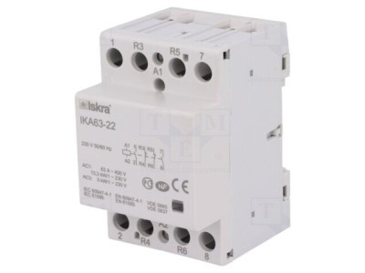 Contactor 4-polar 63A 230VAC NC x2 NO x2 ISKRA foto