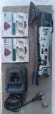 Șlefuitor oscilant DURO PRO DM, 12V, cu acumulator Li-Ion, &icirc;ncărcător + 2 cutii șmirghel Bosch