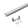 Profil aluminiu pentru banda led 2m 19mm x 19mm alb, Oem
