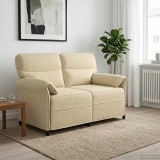 vidaXL Canapea 100% poliester, cadru din metal, MDF, placaj 42033890