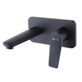 Cumpara ieftin Baterie Incastrata pentru Lavoar cu Pipa Ventil Click-Clack Lemark Bronx LM3726BL Negru