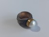 Inel din argint cu perla#4022