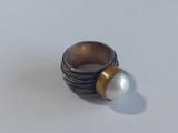 Inel din argint cu perla#4022