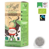 Cafea monodoze, cialde BioCaffe Morandini Caffe, 100% Arabica, Organica, Fairtrade, cutie 18 paduri diametru 44 mm