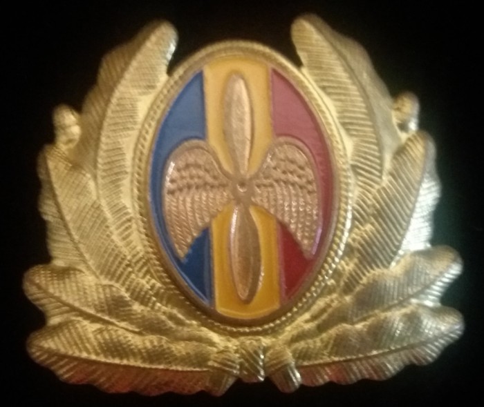 QW14 - Emblema militara / cuc - aviatie - anii 1990 - piesa de colectie