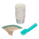 Set pentru servire inghetata,25 piese