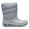 Cizme Crocs Classic Neo Puff Boot Kids Gri - Light Grey, 28, 34, 36