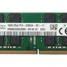 Memorie Laptop Sodimm, Hynix, HMA82GS6DJR8N-XN, 16GB, DDR4, 2Rx8, PC4-3200AA, non-ECC, Unbuffered, CL22