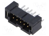 Conector PCB-PCB SAMTEC T2M 10 pini 2mm drept tată THT aurit 2,6A