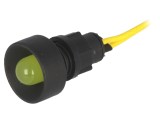 Lampa LED de Control Galbenă 230V &Oslash;13mm IP20