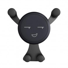 Suport telefon pentru ventilatie Auto Vent Mount, model smiley face foto