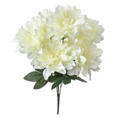 Buchet flori artificiale albe verzi 20x20x49 cm