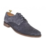 Cumpara ieftin Oferta marimea 40 -Pantofi barbati casual din piele naturala intoarsa gri, LPAGRIVEL2