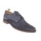 Oferta marimea 40 -Pantofi barbati casual din piele naturala intoarsa gri, LPAGRIVEL2