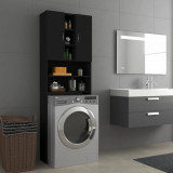 Dulap mașina de spălat, negru, 64x25,5x190 cm, vidaXL