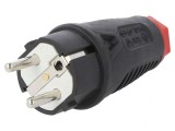 Conector Alimentare AC Tată 2P PE 250VAC 16A Pe Cablu