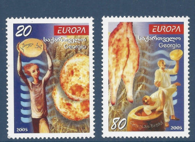 Georgia, Europa, mancare traditionala, 2005, MNH** foto