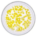 Bile perlate, galben deschis, pentru decorarea unghiilor, INGINAILS