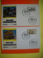 HOPCT PLIC FDC S NR 341 SET 2 FDC -1971 TRANSPORT IN ... - GERMANIA BERLIN VEST -NECIRCULAT