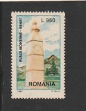 ROMANIA 1997 LP 1438 MONUMENTUL TURISMULUI RUSCA MONTANA MNH NESTAMPILAT