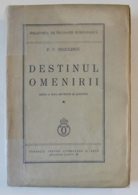 DESTINUL OMENIRII de P.P. NEGULESCU , 1939 foto