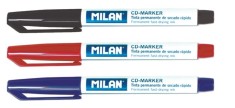 Marker CD/DVD, 2 culori, Milan - Negru foto