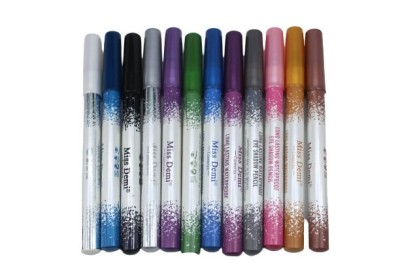 Set 12 creioane ochi waterproof, Miss Demi, Lunga Durata foto