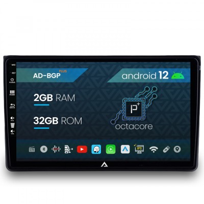 Navigatie Audi A4(B6 B7) Seat Exeo, Android 12, P-Octacore 2GB RAM + 32GB ROM, 9 Inch - AD-BGP9002+AD-BGRKIT425 foto