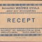 HST A1079 Plic + rețetă cu ștampilă 1928 farmacia Szent Sziv Budakeszi Budapest
