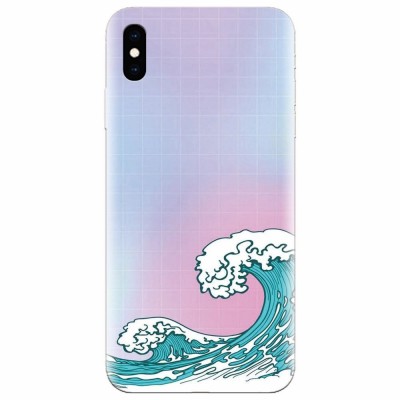 Husa silicon pentru Apple Iphone X, Waves foto