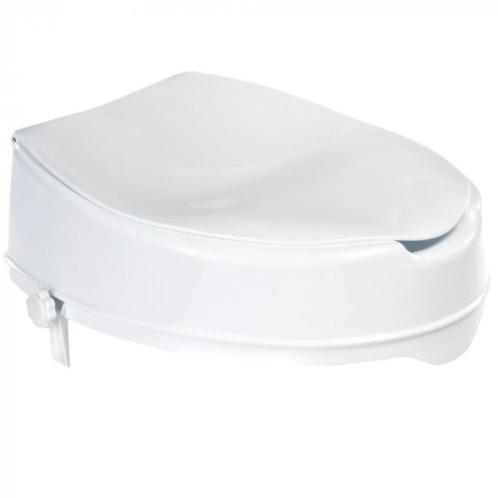 RIDDER Scaun de toaleta cu capac, alb, 150 kg, A0071001 GartenMobel Dekor