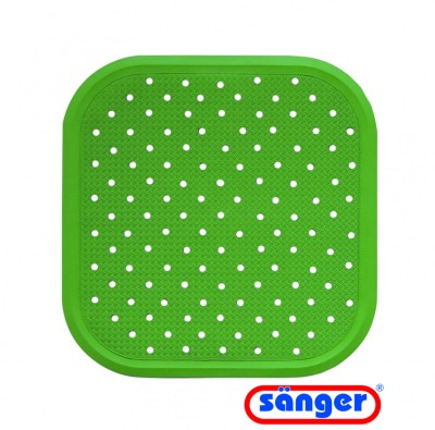 Covoras antiderapant pentru dus 56x56cm - Verde foto