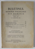 BULETINUL SOCIETATII POLITECNICE DIN ROMANIA , NR. 9 , 1940 , CONTINE SI PAGINI CU RECLAME *