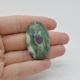 Cabochon rubin in fucsit 40x24x7mm c5, Stonemania Bijou