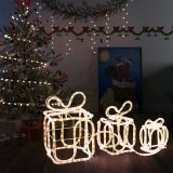 vidaXL Decorațiune Crăciun cutii de cadou 180 leduri interior/exterior