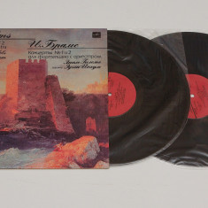 Brahms – Concertos No. 1, 2 - disc vinil vinyl 2LP DUBLU NOU editie URSS