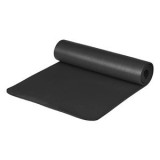 Mat de Yoga și Exerciții &icirc;n Cauciuc Negru, Rolabil pentru Camping, CMCLASS