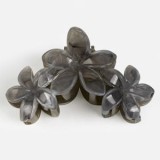 Clamă de păr cu model floral, Gri Marble, 10 cm, CMCLASS